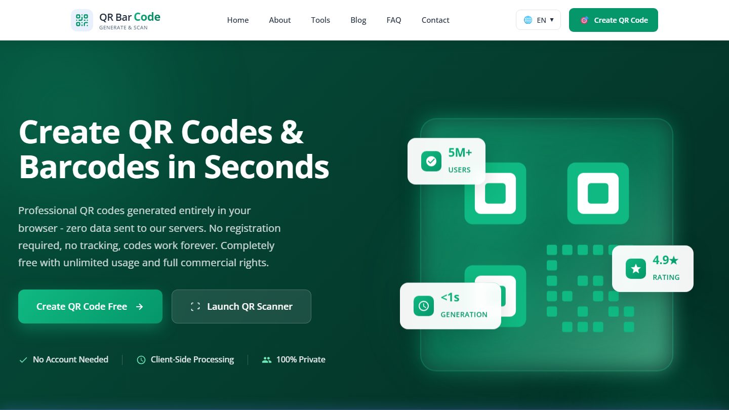 QR & Barcode Tool screenshot